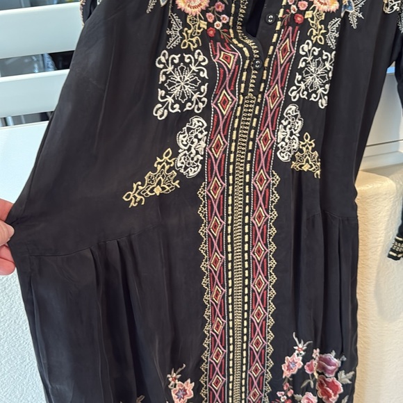 Johnny Was Black Tunic with Multicolor Embroidery - Picture 10 of 10